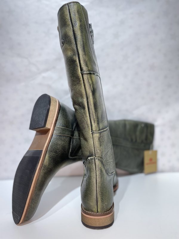 Bottes Forest-Green Cuir – Image 4