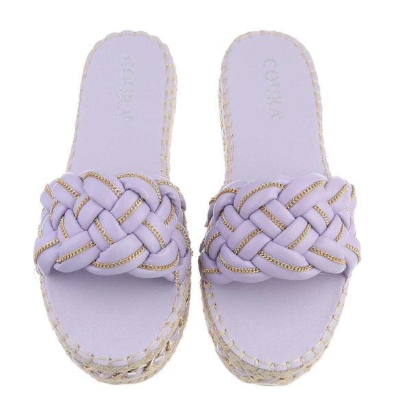 Mules pour femmes - violet – Image 3