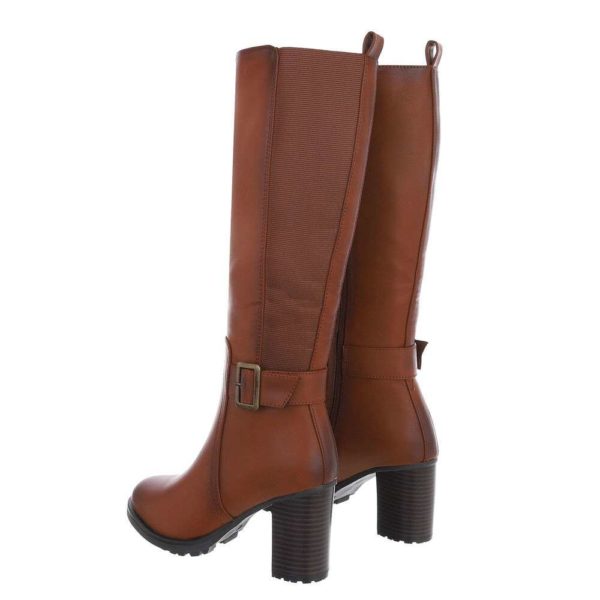 Bottes à talons hauts pour femmes - chameau – Image 2